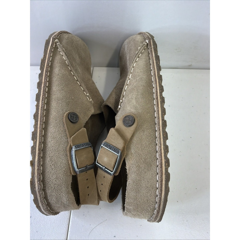 Birkenstock Lutry Premium Suede Euro 40 w-9 m 7 Gray Taupe Slip On Clog Sandals - Picture 5 of 8